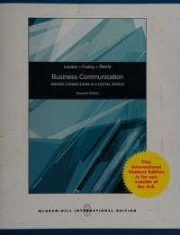 Image of Business Communication: Making Connections In A Digital World