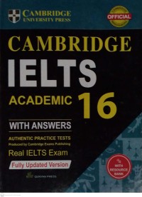 Image of Cambridge IELTS 16 :Academic with Answers