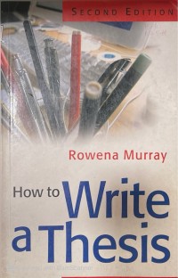 Image of How to Write a Thesis