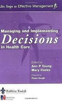 Image of Managing and implementing decisions in health care