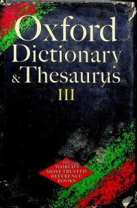 Image of Oxford Dictionary & Thesaurus III