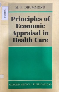 Image of Principles of Economic Appraisal in Health Care
