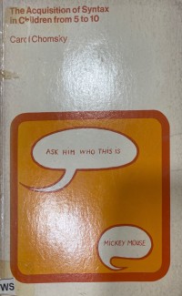 Image of The Acquisition of Syntax in Children From 5 to 10